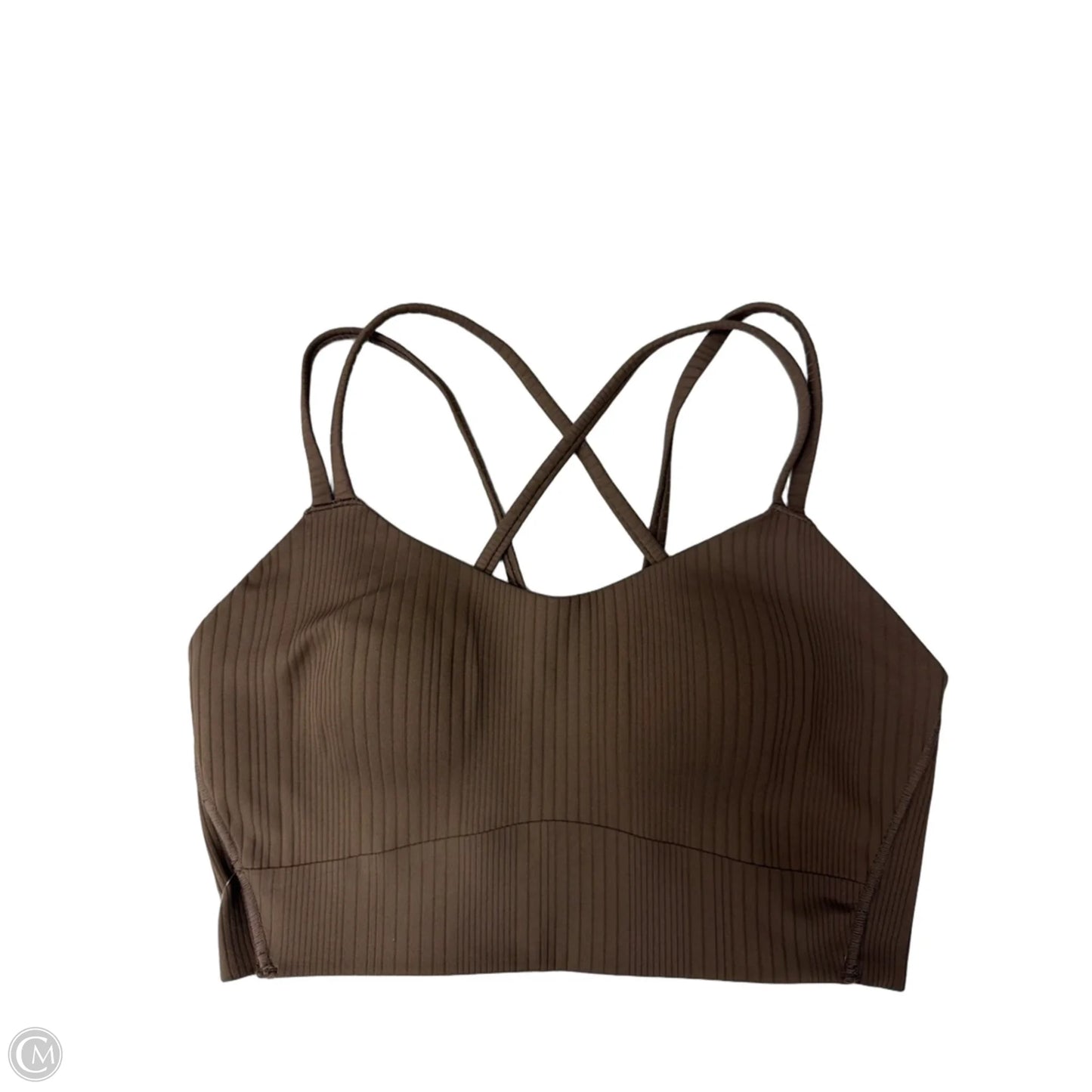 Athletic Bra By Clothes Mentor In Brown, Size: M