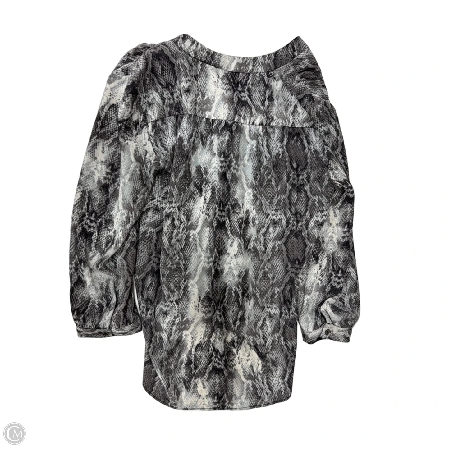 Top Long Sleeve By Vince Camuto In Grey, Size: S