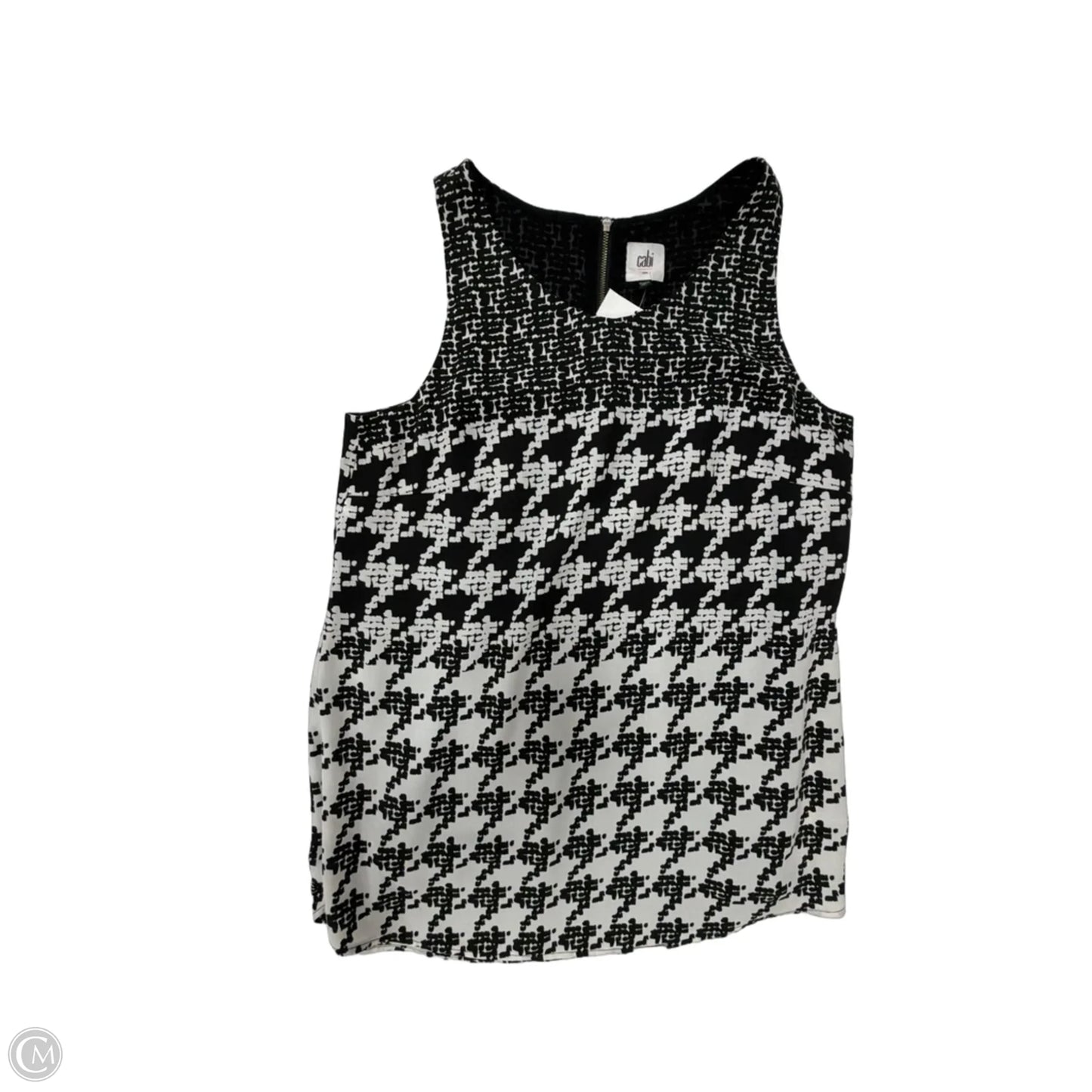 Tank Top By Cabi In Black & Cream, Size: S