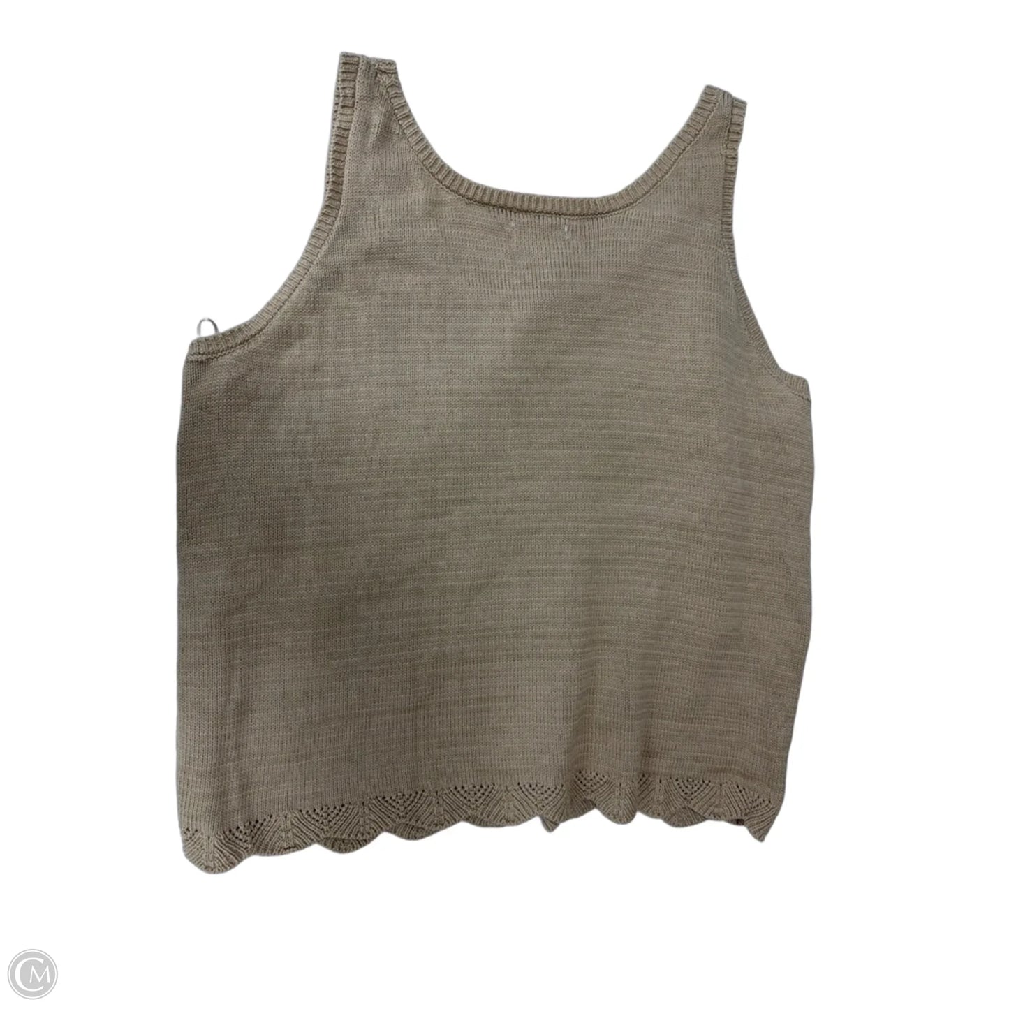 Tank Top By Lc Lauren Conrad In Tan & White, Size: 3x