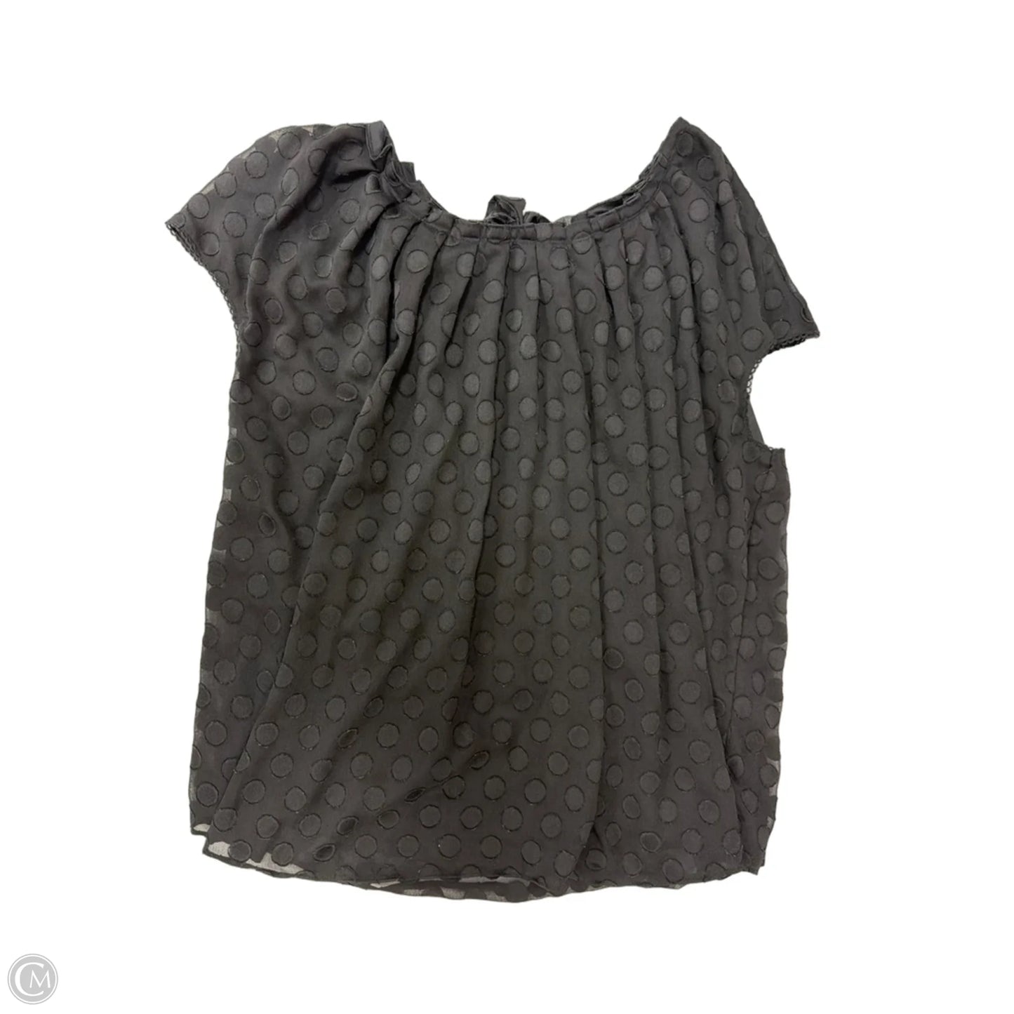 Top Short Sleeve By Lc Lauren Conrad In Black, Size: 3x