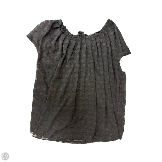 Top Short Sleeve By Lc Lauren Conrad In Black, Size: 3x