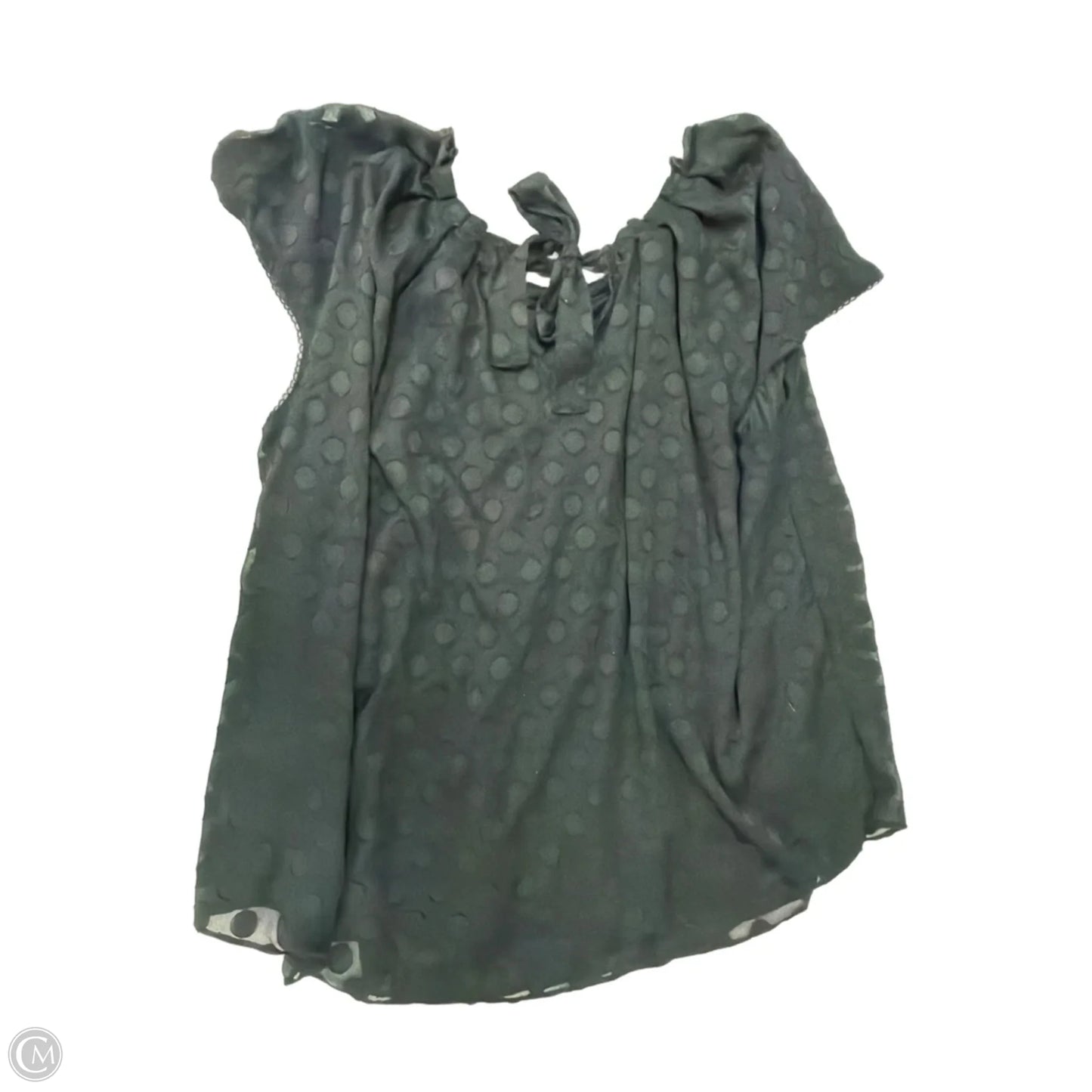 Top Short Sleeve By Lc Lauren Conrad In Black, Size: 3x
