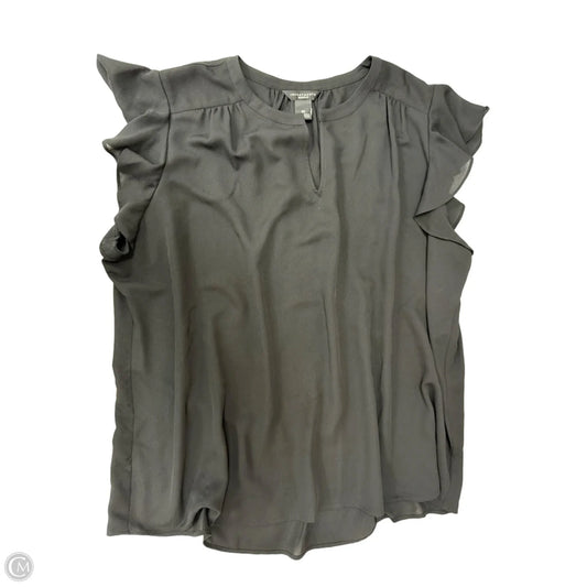 Top Short Sleeve By Investments In Black, Size: 3x