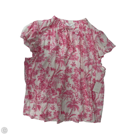 Top Short Sleeve By Lc Lauren Conrad In Pink, Size: 3x