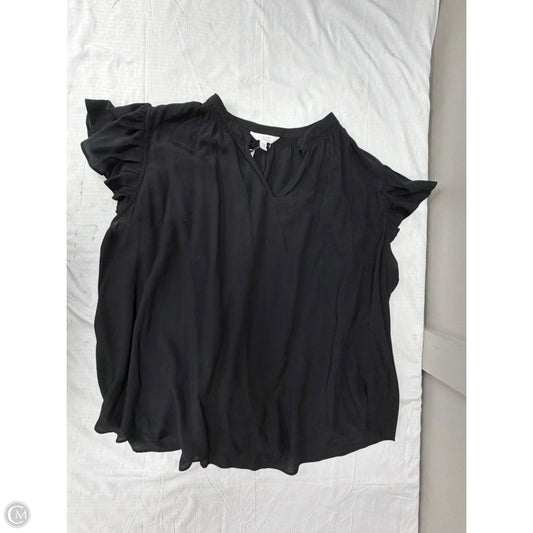 Top Short Sleeve By Lc Lauren Conrad In Black, Size: 3x