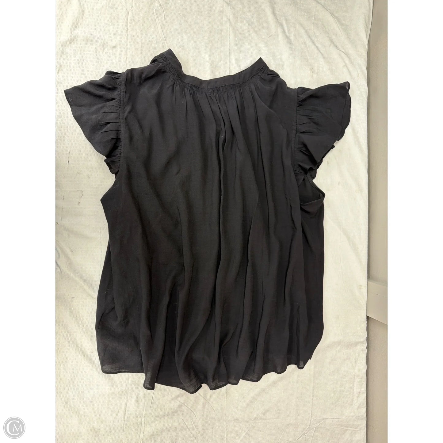 Top Short Sleeve By Lc Lauren Conrad In Black, Size: 3x