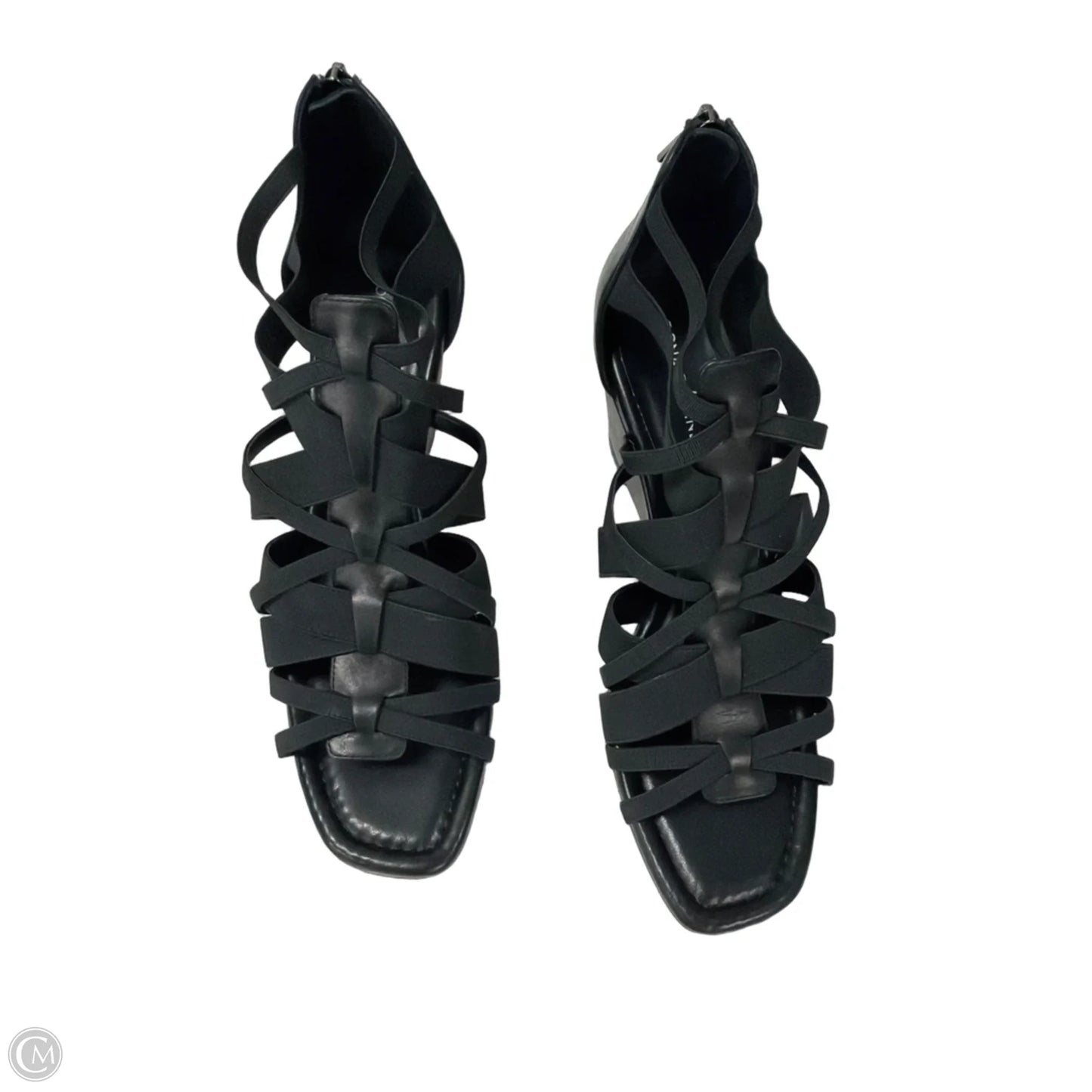 Sandals Heels Wedge By Donald Pliner In Black, Size: 9.5