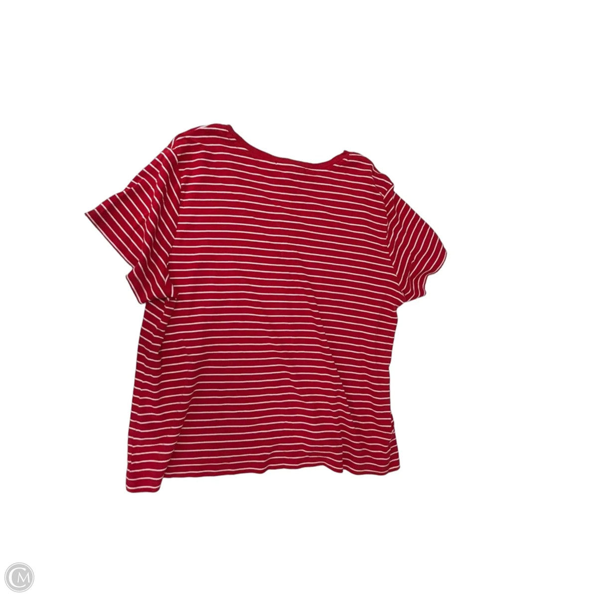 Top Short Sleeve By Tommy Hilfiger In Striped Pattern, Size: 2x