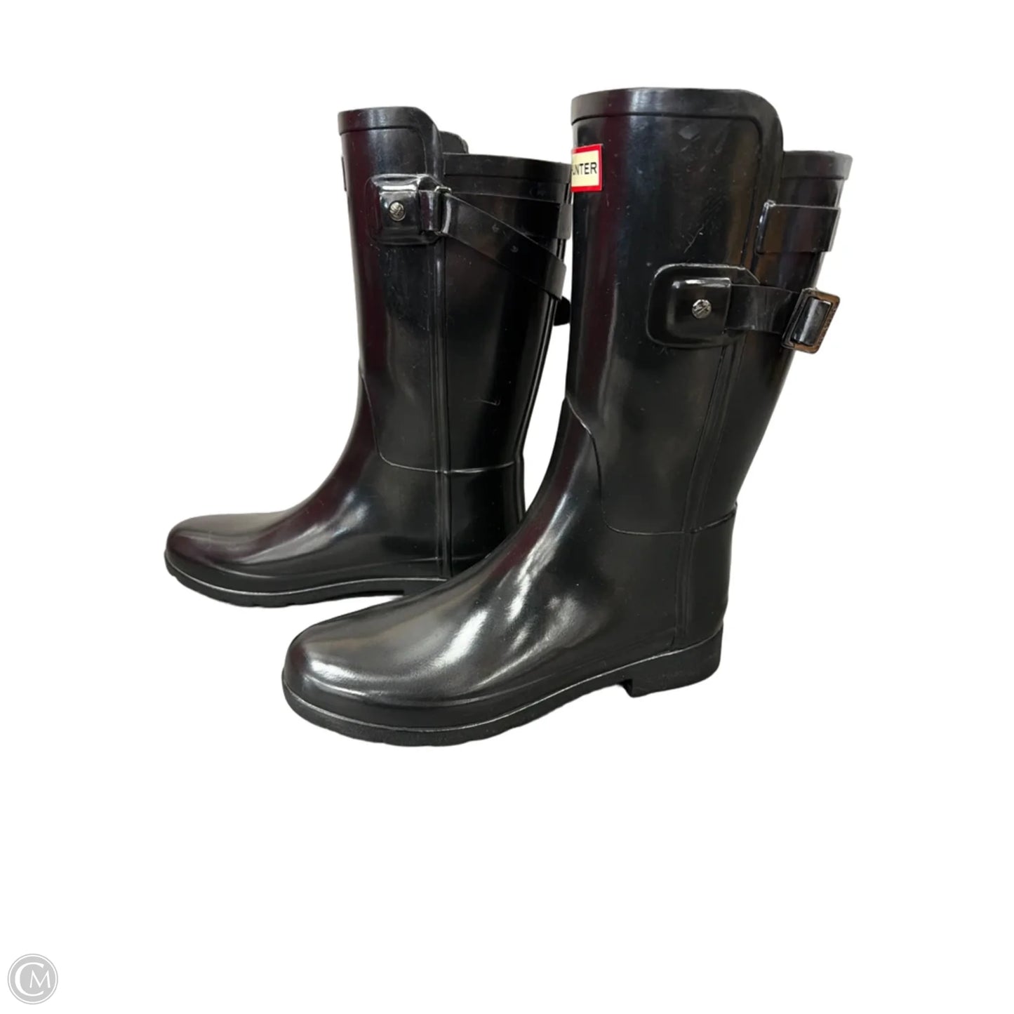 Boots Designer By Hunter In Black, Size: 7
