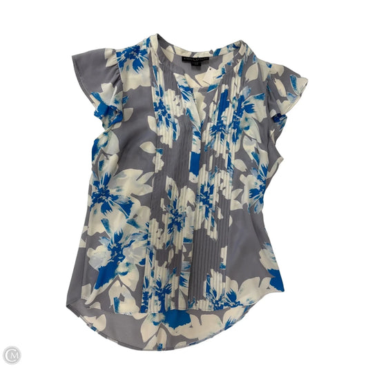 Top Short Sleeve By Simply Styled In Floral Print, Size: S