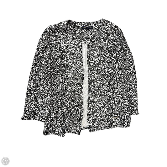 Cardigan By Adrienne Vittadini In Black & White, Size: M