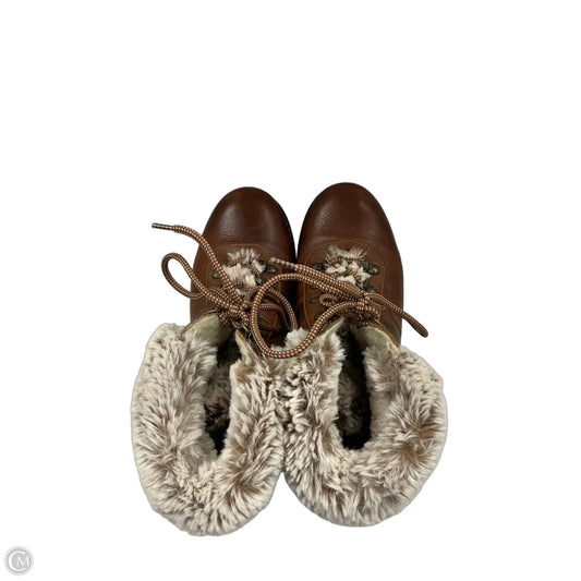 Boots Snow By Clothes Mentor In Brown, Size: 11