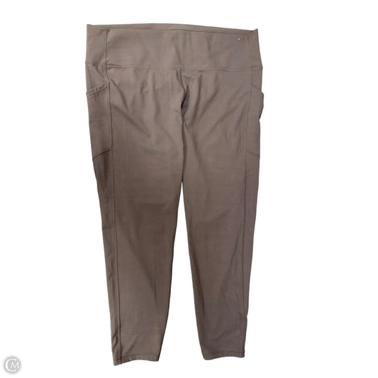 Athletic Leggings By Gapfit In Brown, Size: 2x