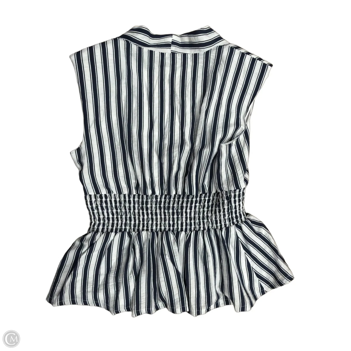 Top Sleeveless By Nine West In Striped Pattern, Size: S