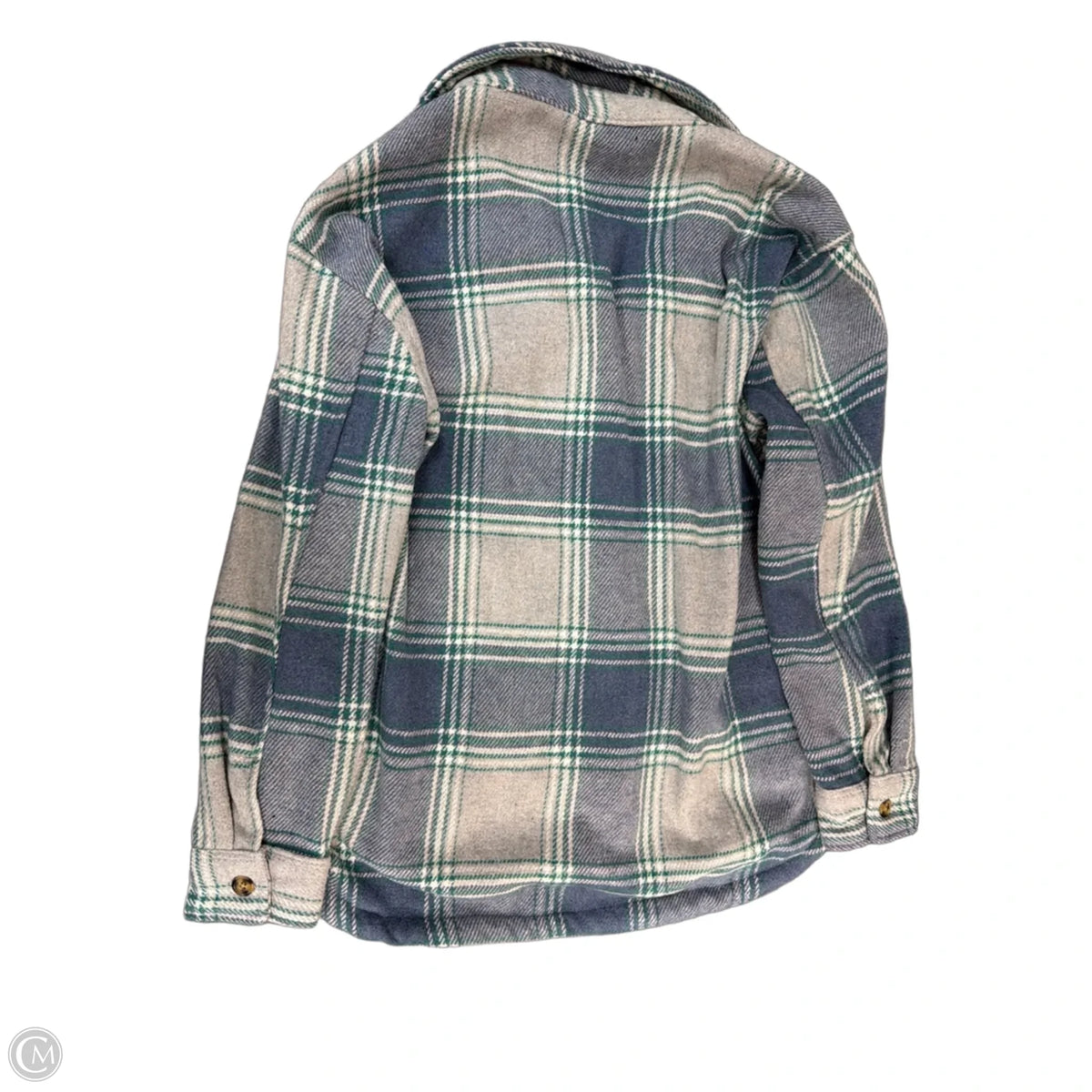 Jacket Shirt By Clothes Mentor In Plaid Pattern, Size: S