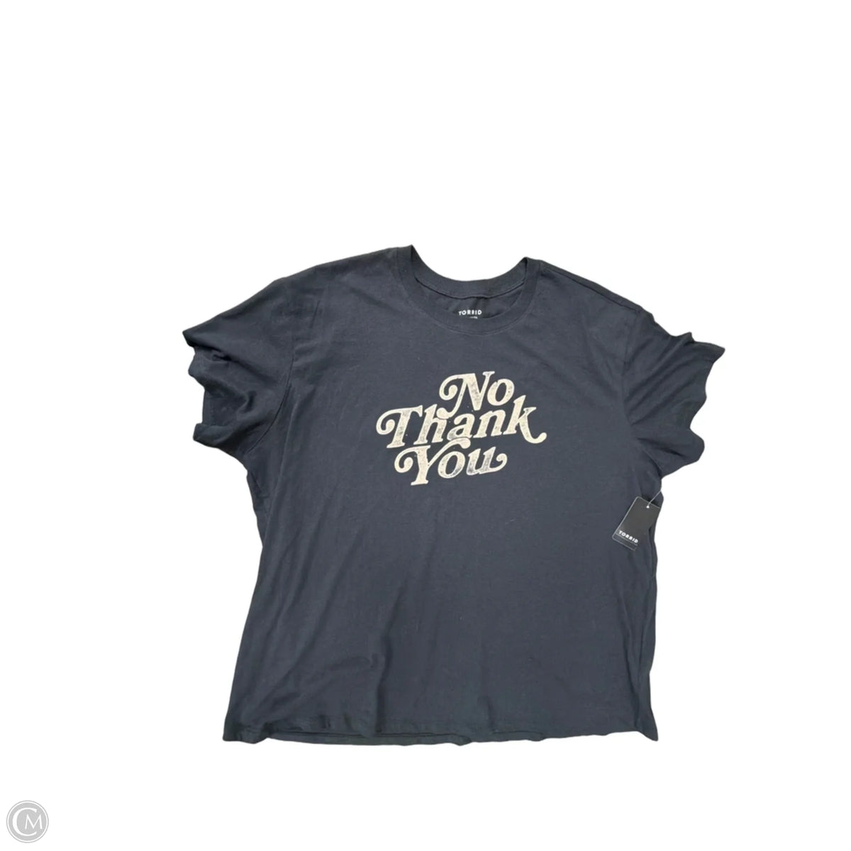 Top Short Sleeve Basic By Torrid In Black, Size: 1x