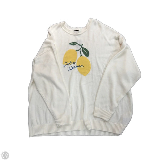 Sweater By Torrid In Cream, Size: 2x