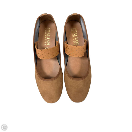 Shoes Flats By Italian Shoemakers In Brown, Size: 8.5
