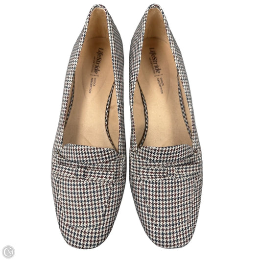 Shoes Flats By Life Stride In Plaid Pattern, Size: 8.5