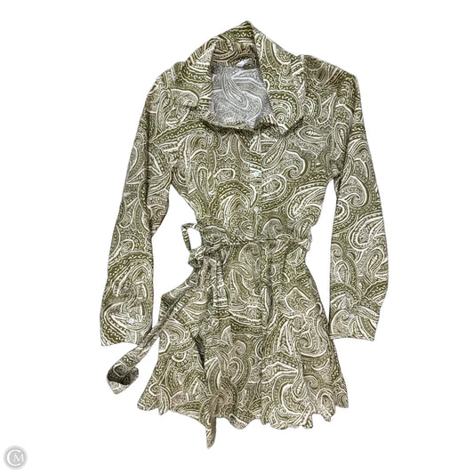 Dress Casual Midi By Zara In Green, Size: M