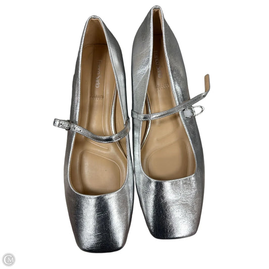Shoes Flats By Franco Sarto In Silver, Size: 9.5