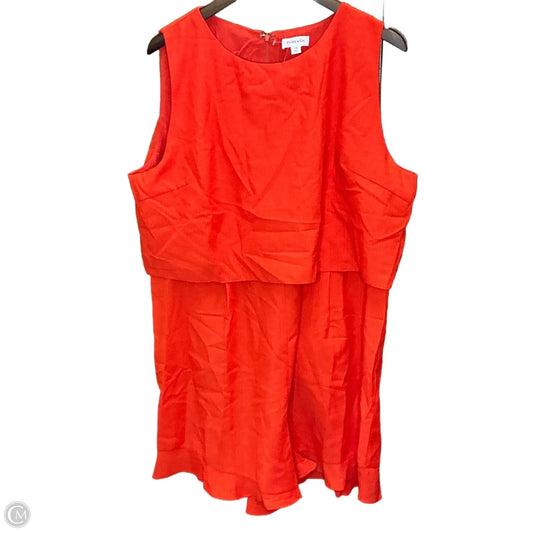 Romper By HAILEY & CO In Orange, Size: 3x