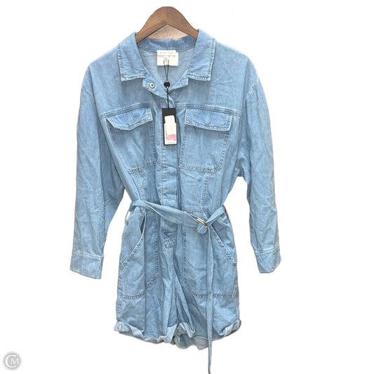 Romper By Gianni Bini In Blue Denim, Size: M