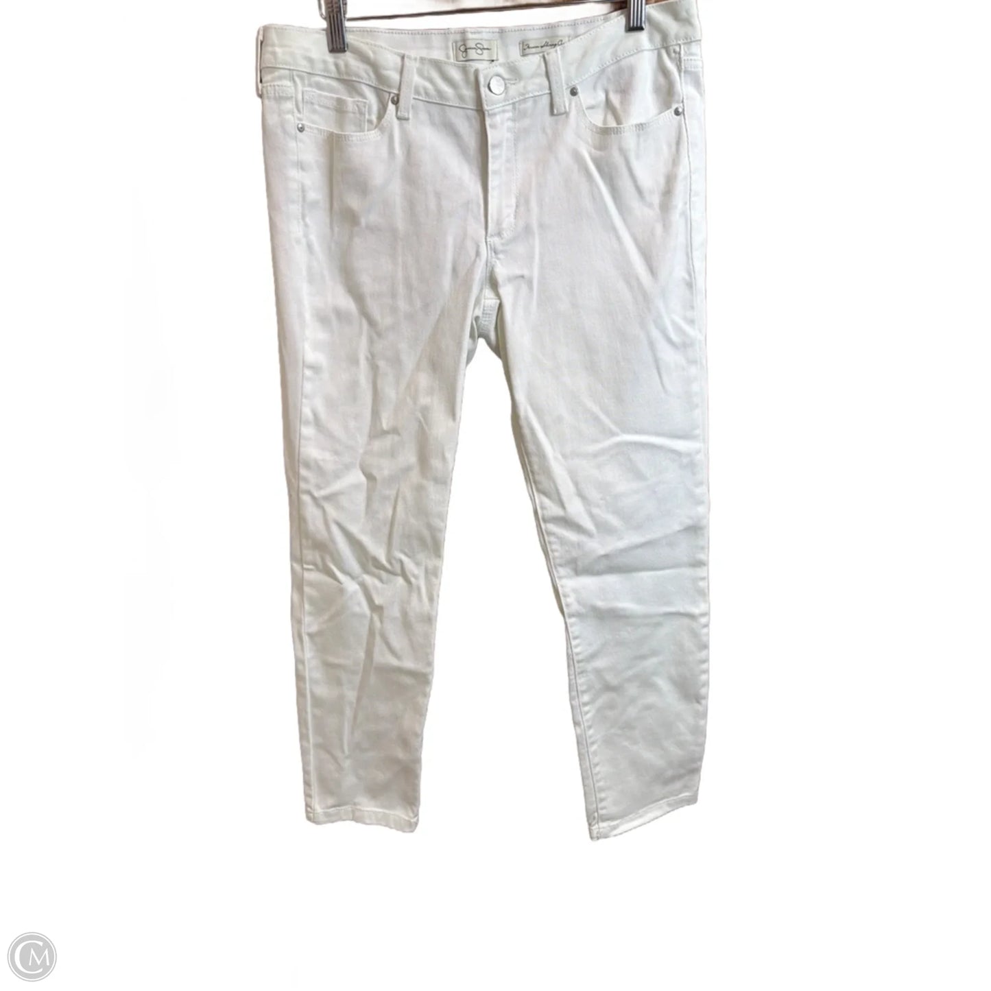 Jeans Cropped By Jessica Simpson In White Denim, Size: 10