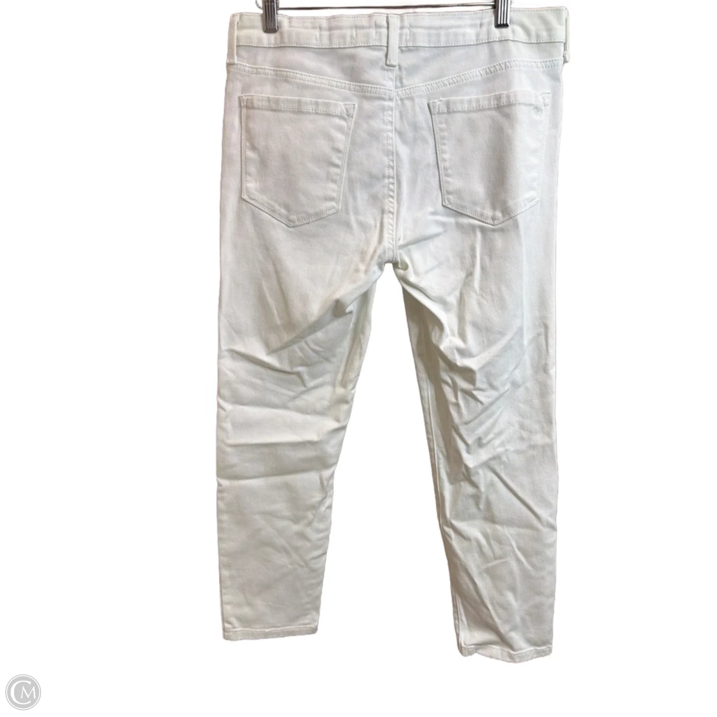 Jeans Cropped By Jessica Simpson In White Denim, Size: 10