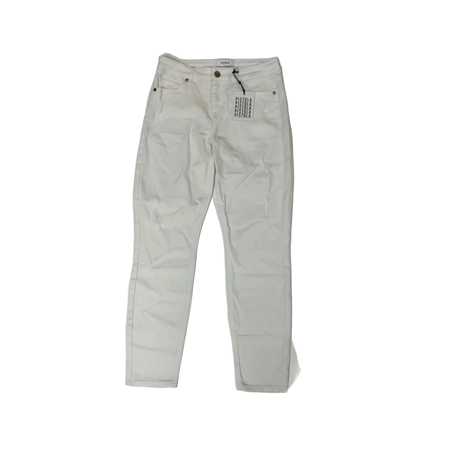 Jeans Skinny By Pistola In White Denim, Size: 4