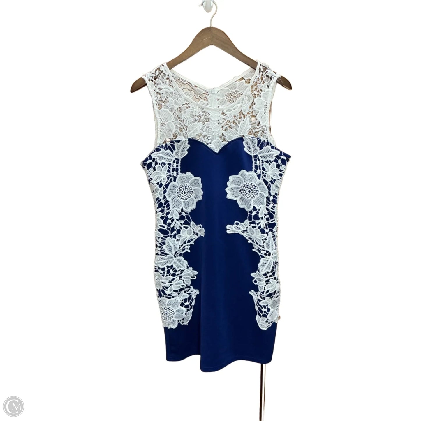 Dress Party Short By Venus In Blue & White, Size: L