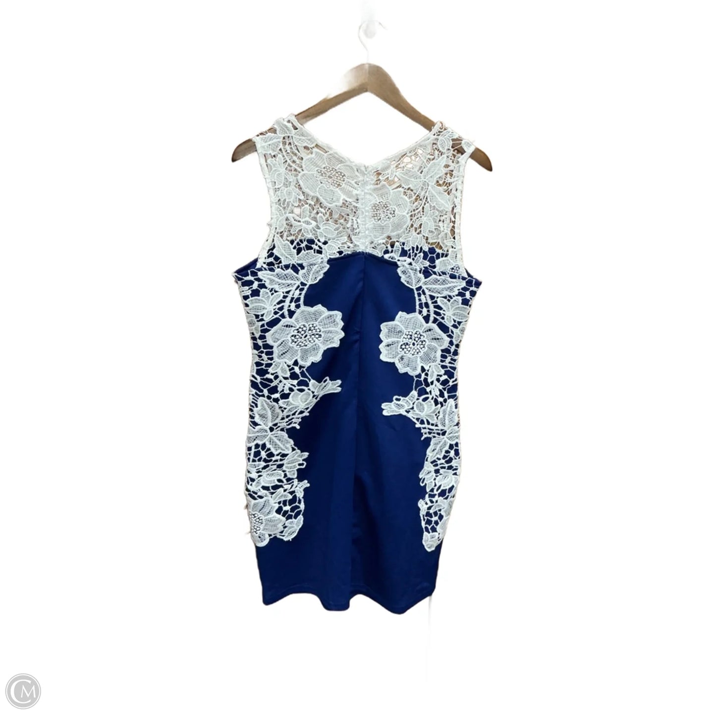 Dress Party Short By Venus In Blue & White, Size: L