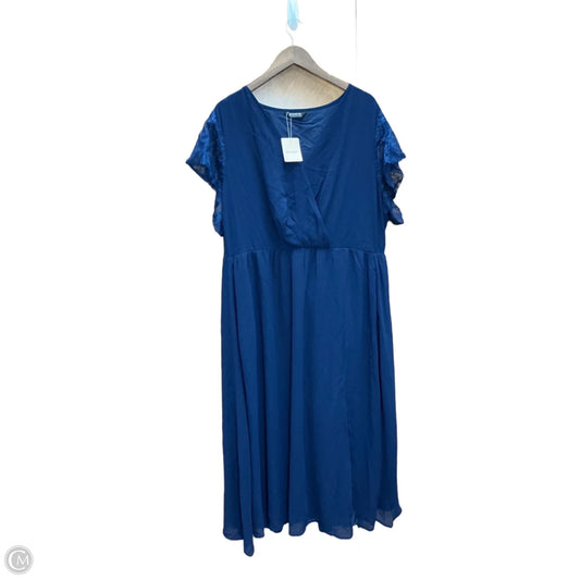 Dress Party Long By Bloomchic In Navy, Size: 1x
