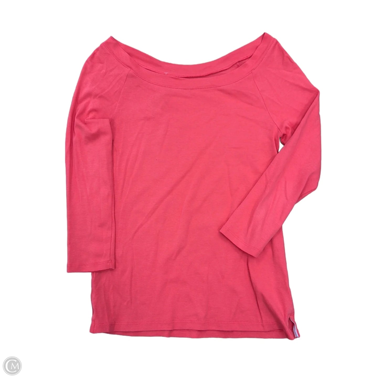 Top Long Sleeve Basic By Talbots In Coral, Size: Xs