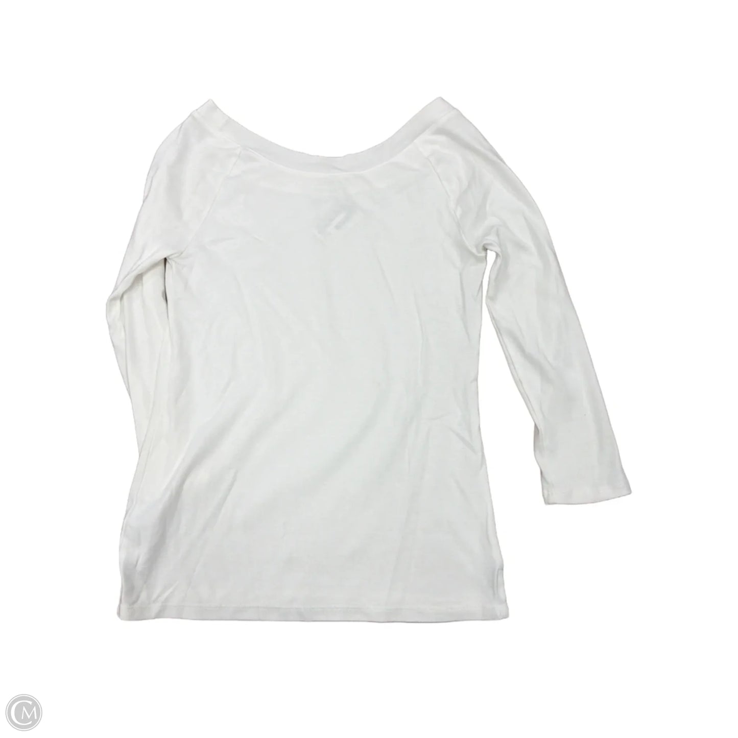 Top Long Sleeve Basic By Talbots In White, Size: Xs