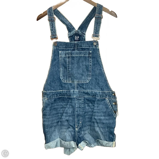 Shortalls By Gap In Blue Denim, Size: Xl