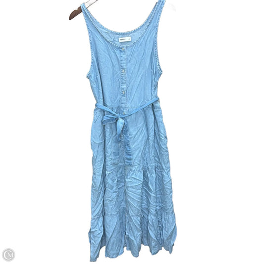 Dress Casual Maxi By Sonoma In Blue Denim, Size: L