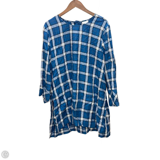 Top Long Sleeve By J. Jill In Plaid Pattern, Size: Xl