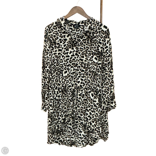 Tunic Long Sleeve By Comfy In Animal Print, Size: S