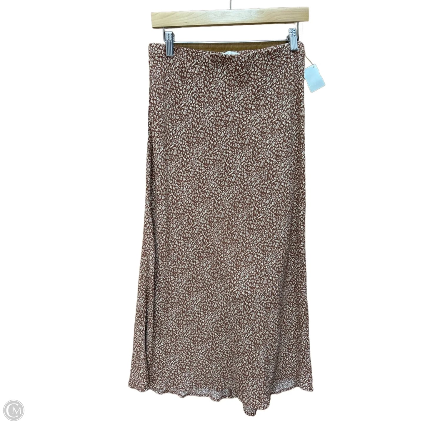 Skirt Maxi By Be Cool In Brown, Size: L