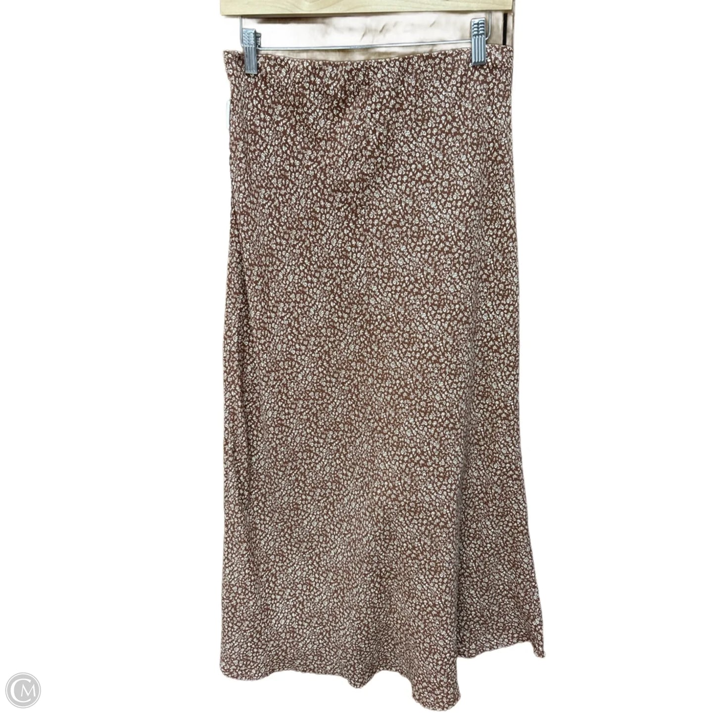 Skirt Maxi By Be Cool In Brown, Size: L