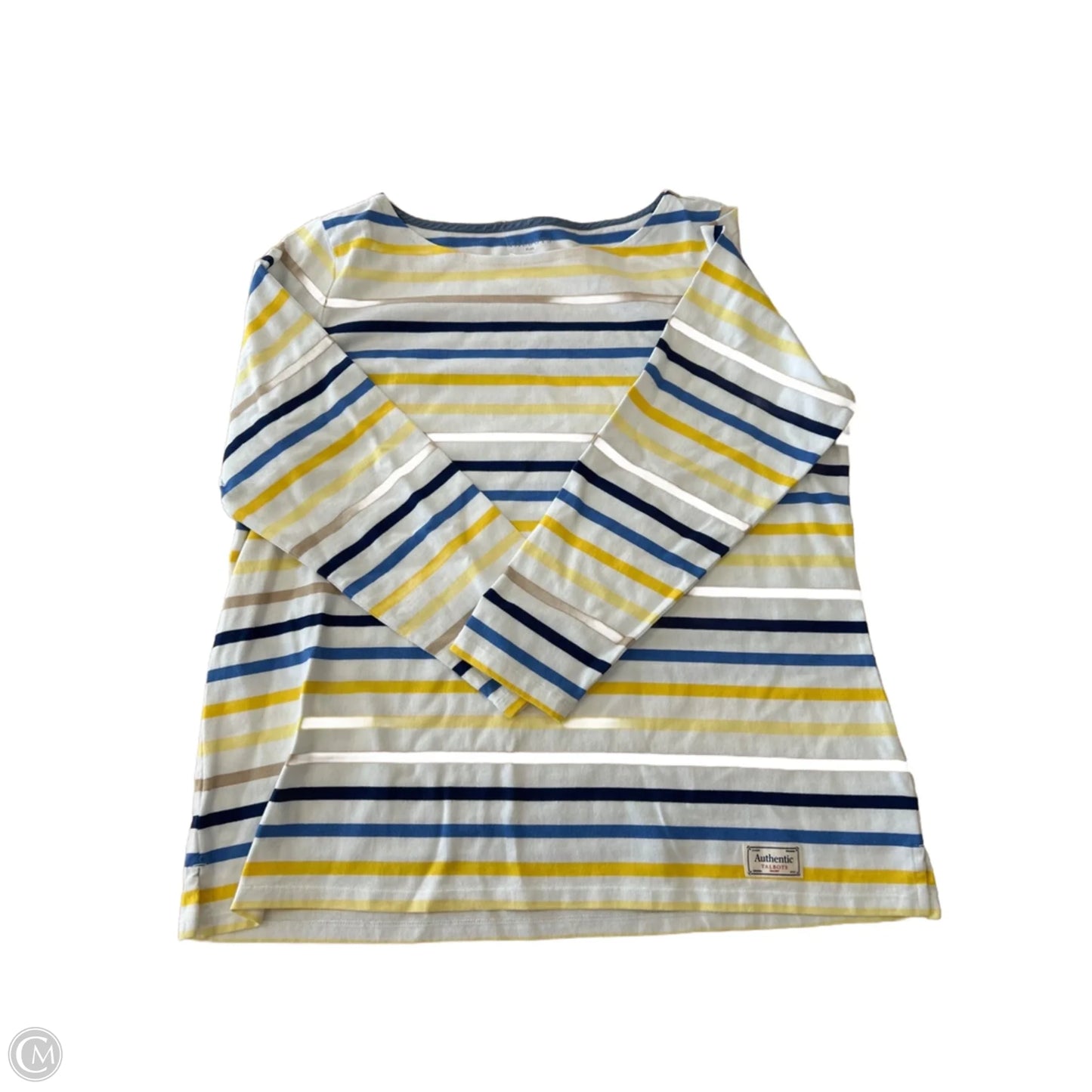 Top Long Sleeve Basic By Talbots In Striped Pattern, Size: 2x