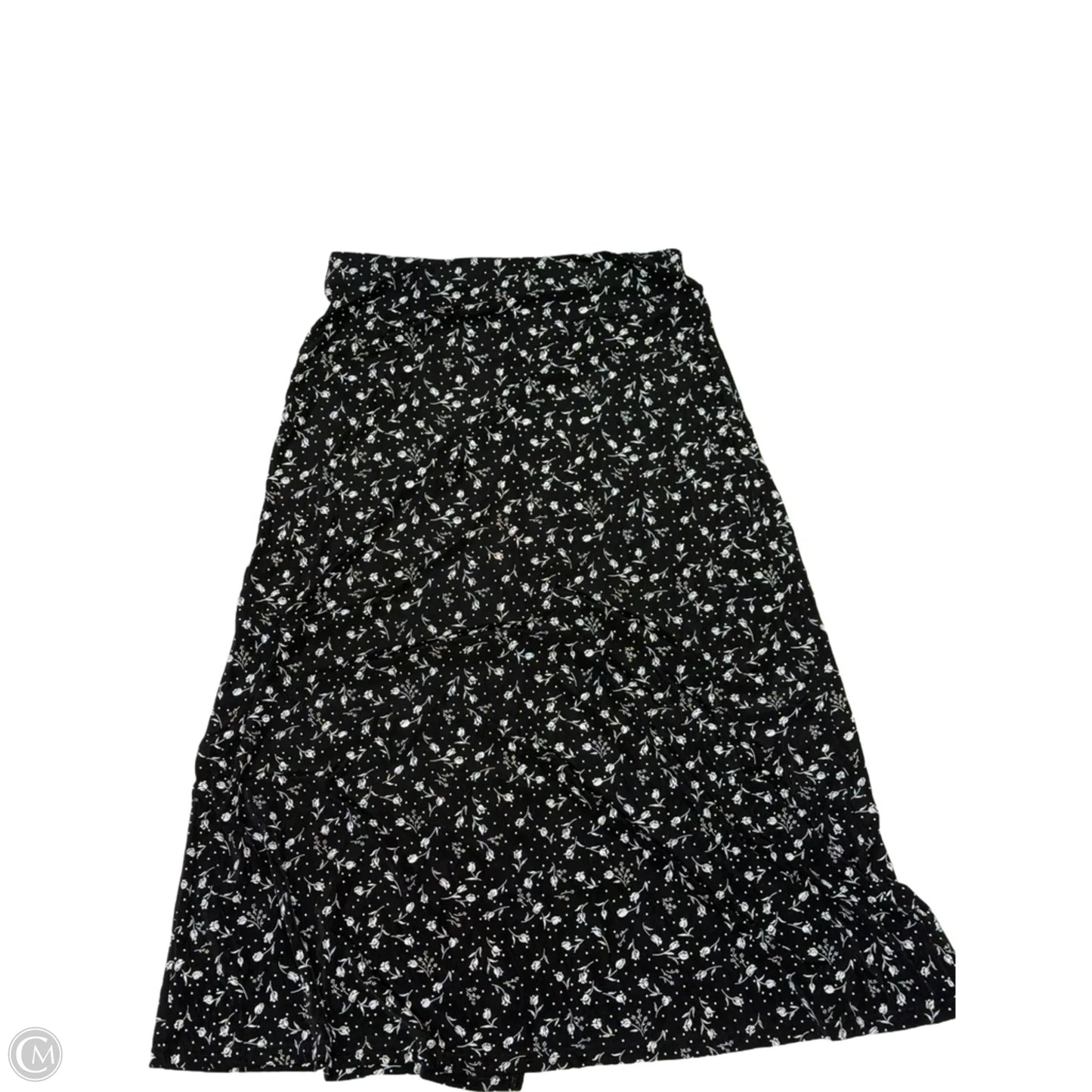 Skirt Maxi By Skirtology In Black & White, Size: L