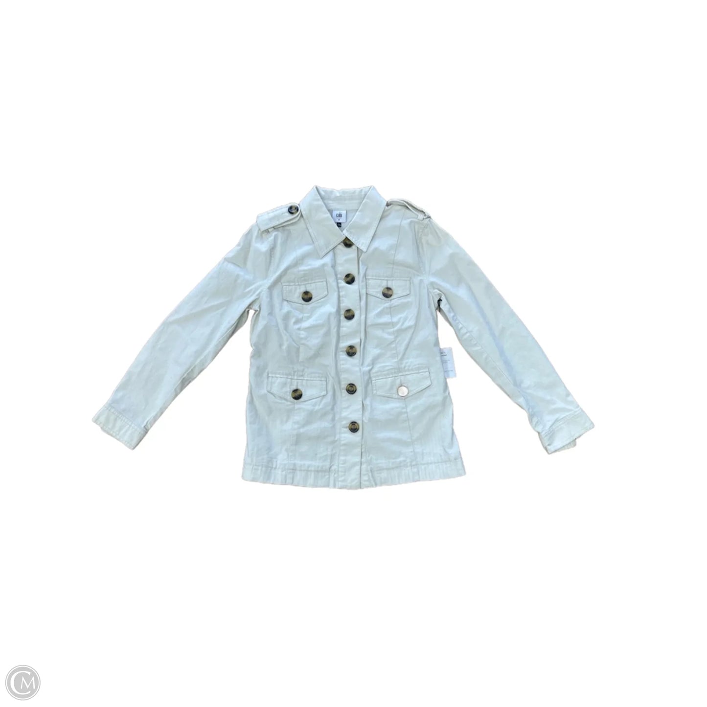 Jacket Utility By Cabi In Tan, Size: M