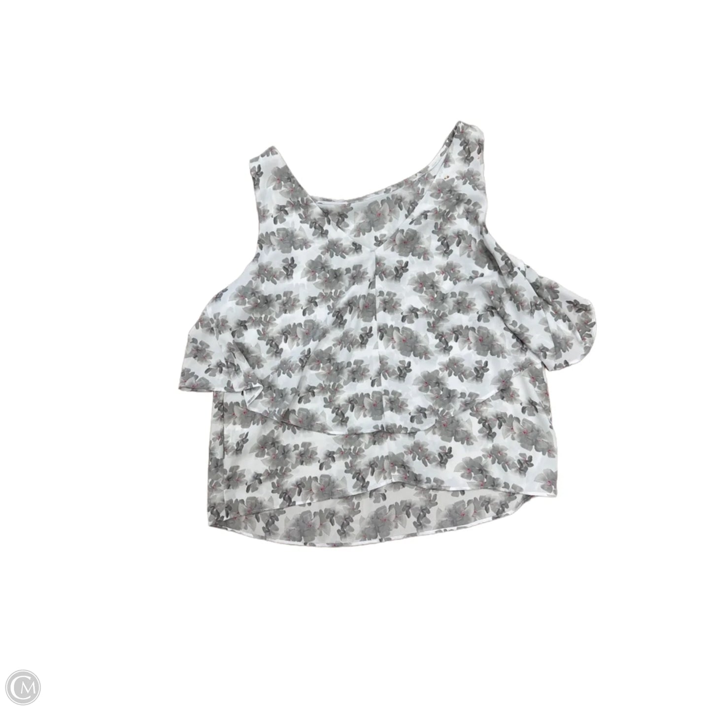 Tank Top By Attention In Grey, Size: M