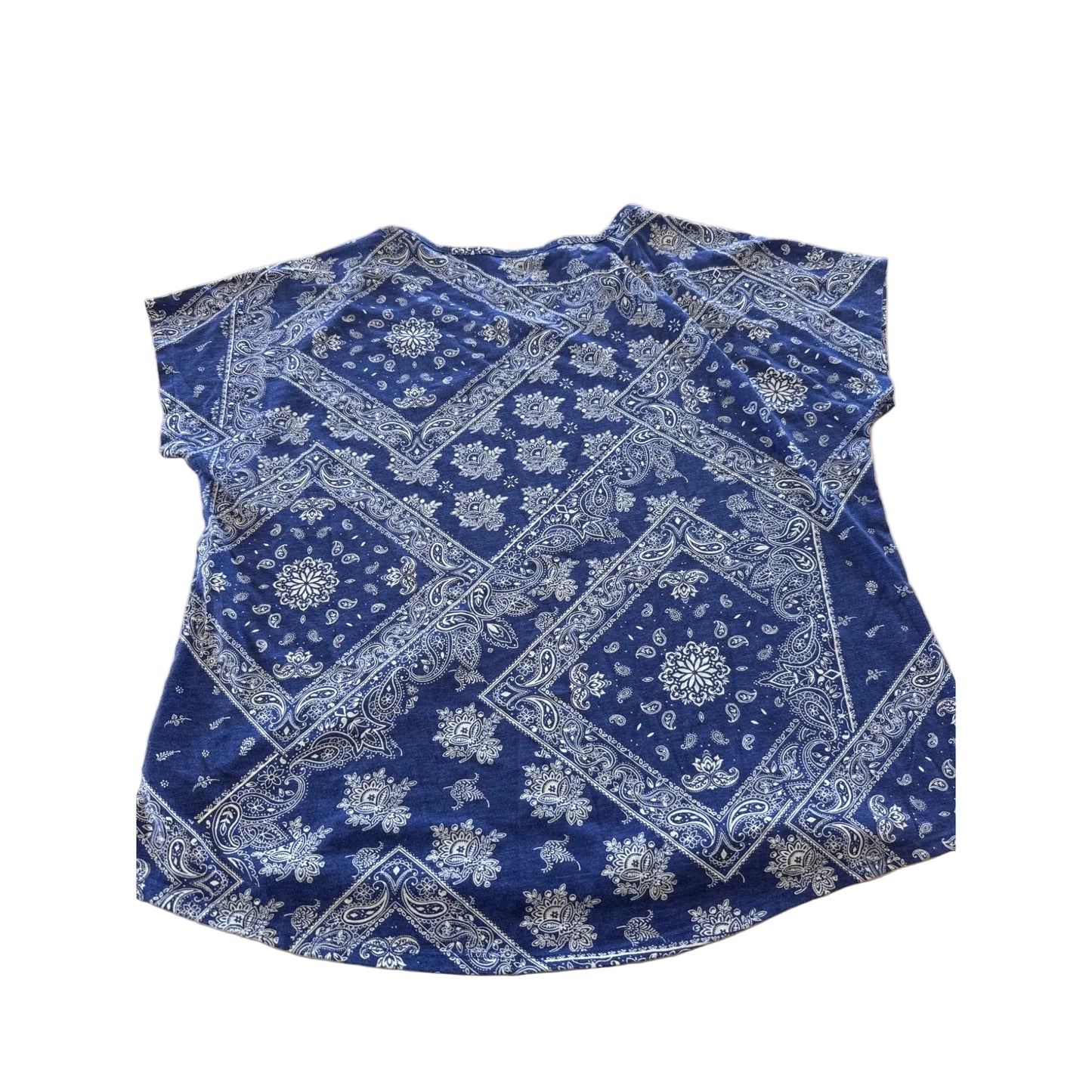 Top Short Sleeve Basic By Sonoma In Blue, Size: Xl