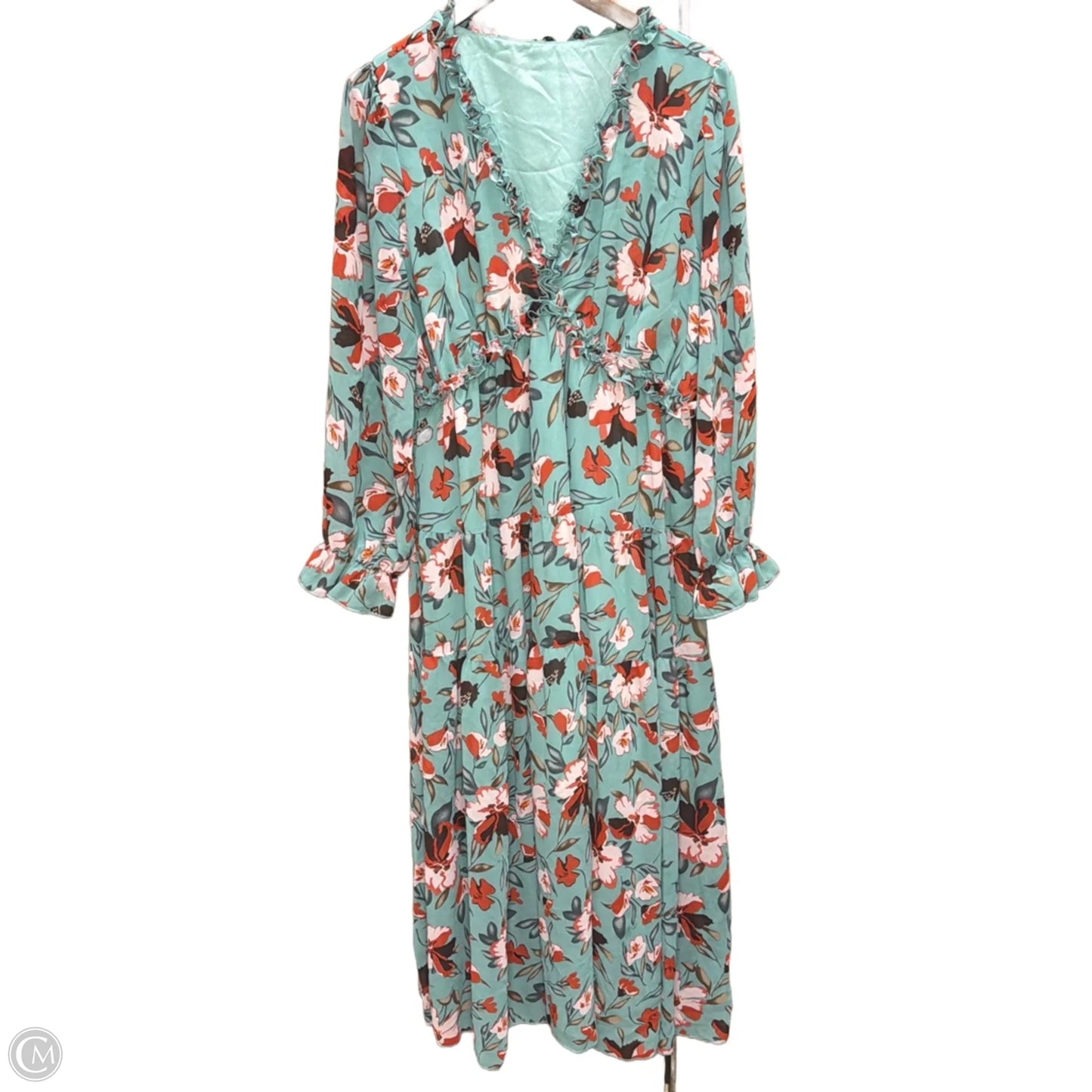 Dress Casual Maxi By Cme In Floral Print, Size: 1x