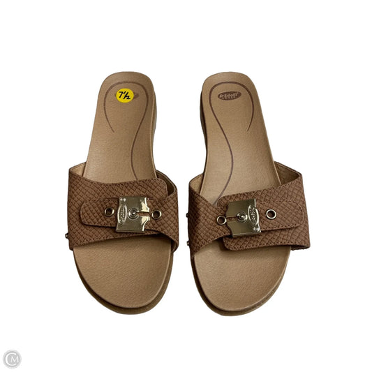 Sandals Flats By Dr Scholls In Brown, Size: 7.5