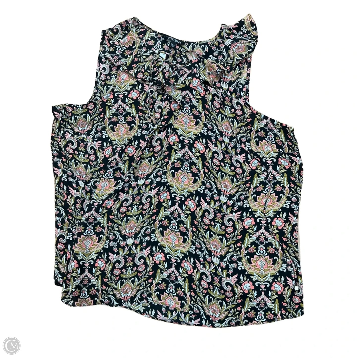 Top Sleeveless By Roz And Ali In Floral Print, Size: 2x